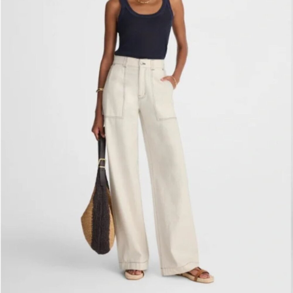 Madewell Superwide-Leg Utility Jeans in Vintage Canvas - NWT!